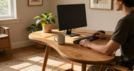 Don't Put Your Desk Against The Wall — This 'Bean Desk' Is How The Design Crowd Is Making The Most Of Their Small-ish Spaces