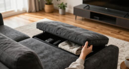 The Cozey Atmosphere Sofa Secretly Creates Storage Out Of Thin Air